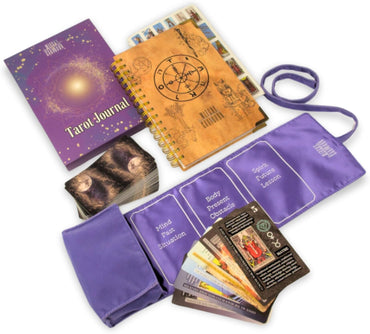 English Tarot Learning Set for Beginners (Tarot, Lavender Wrap, Journal) - Main Product Image