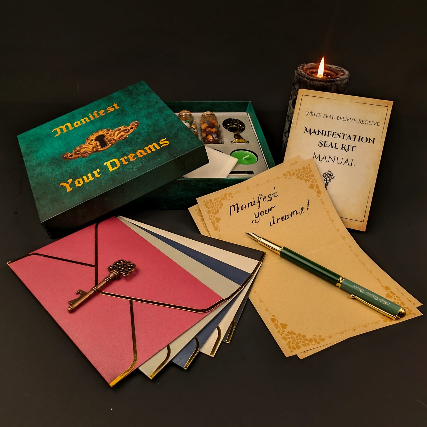 Manifestation Seal Kit – Write, Seal, Manifest Your Dreams