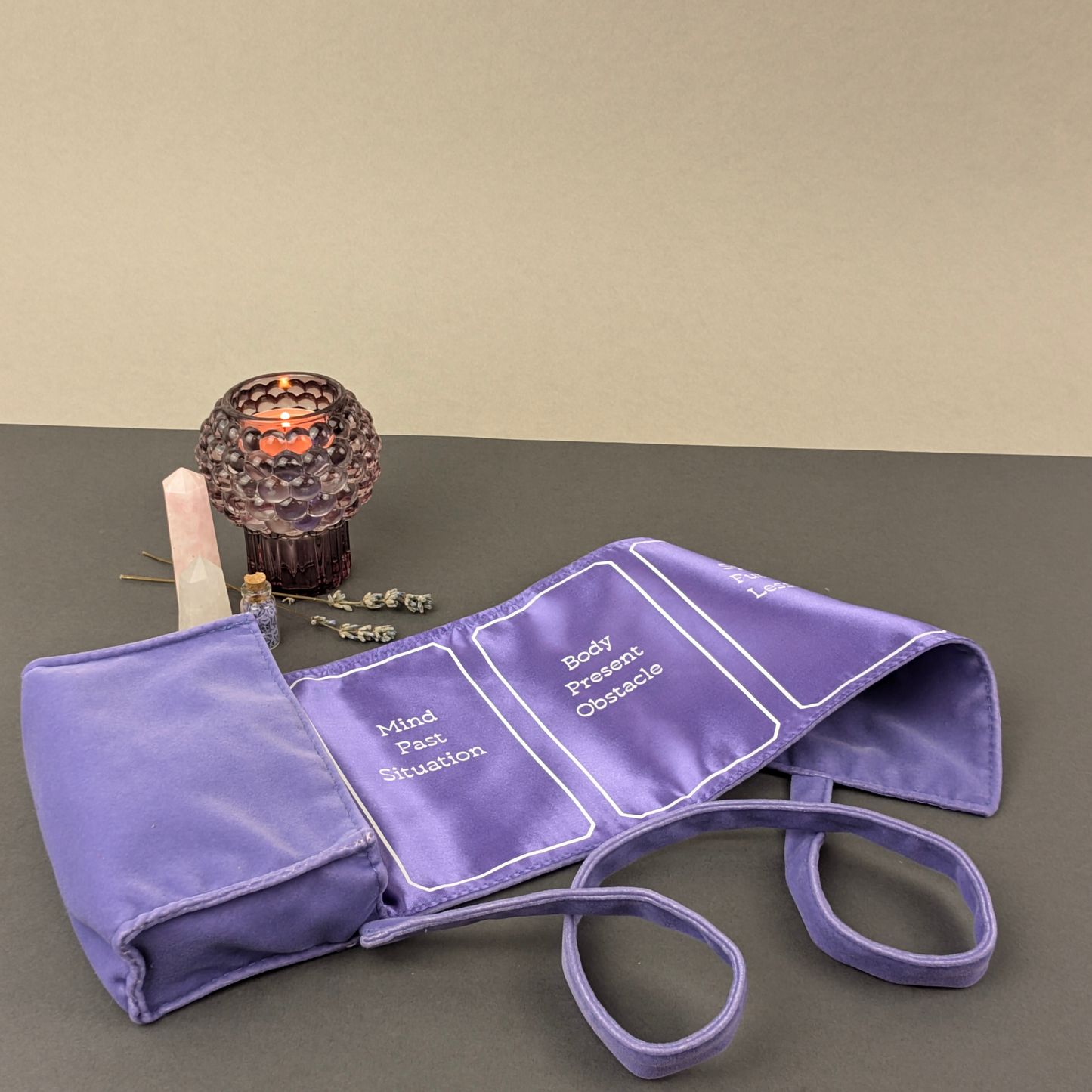 Lavender Wrap with 3 Tarot Spreads