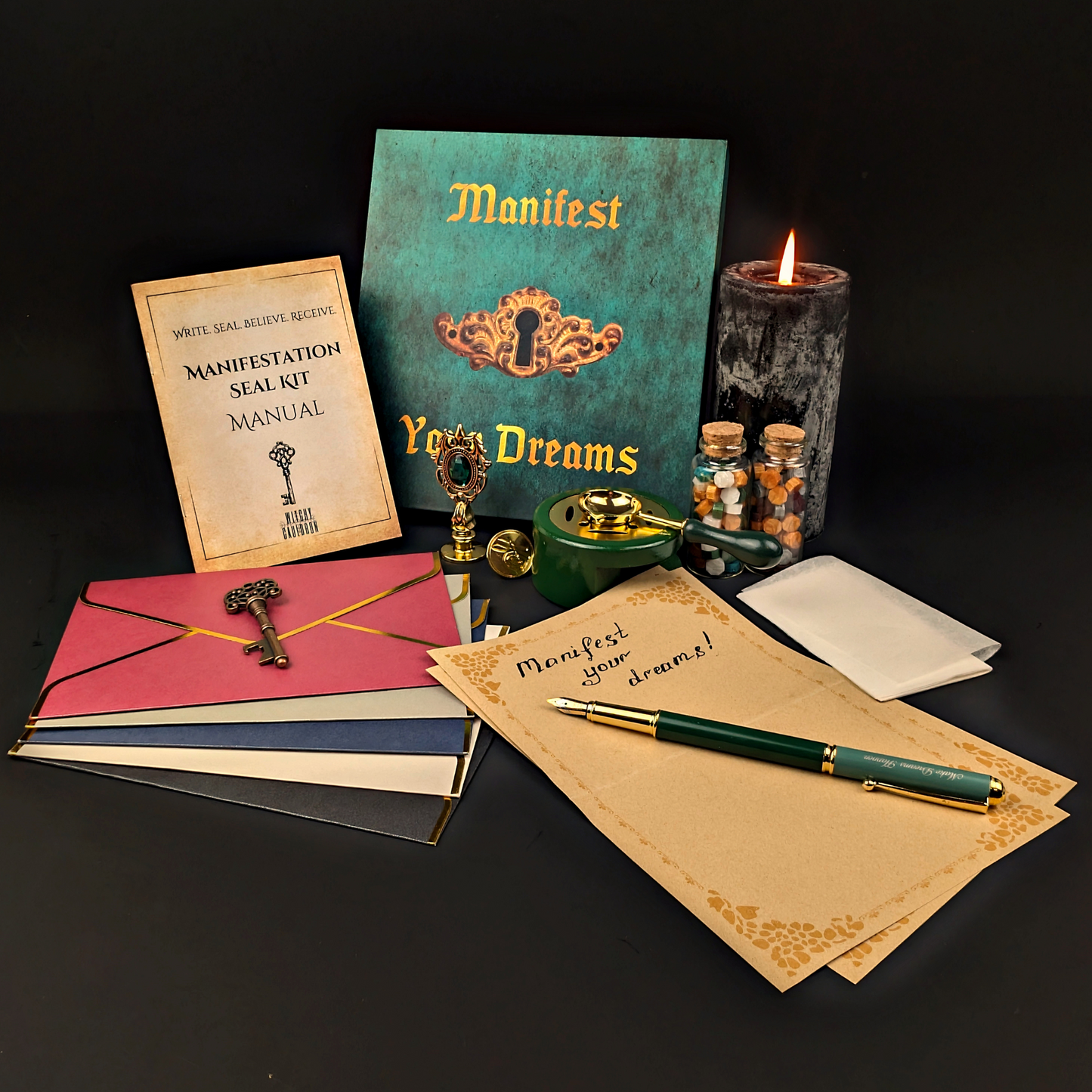 Manifestation Seal Kit – Write, Seal, Manifest Your Dreams