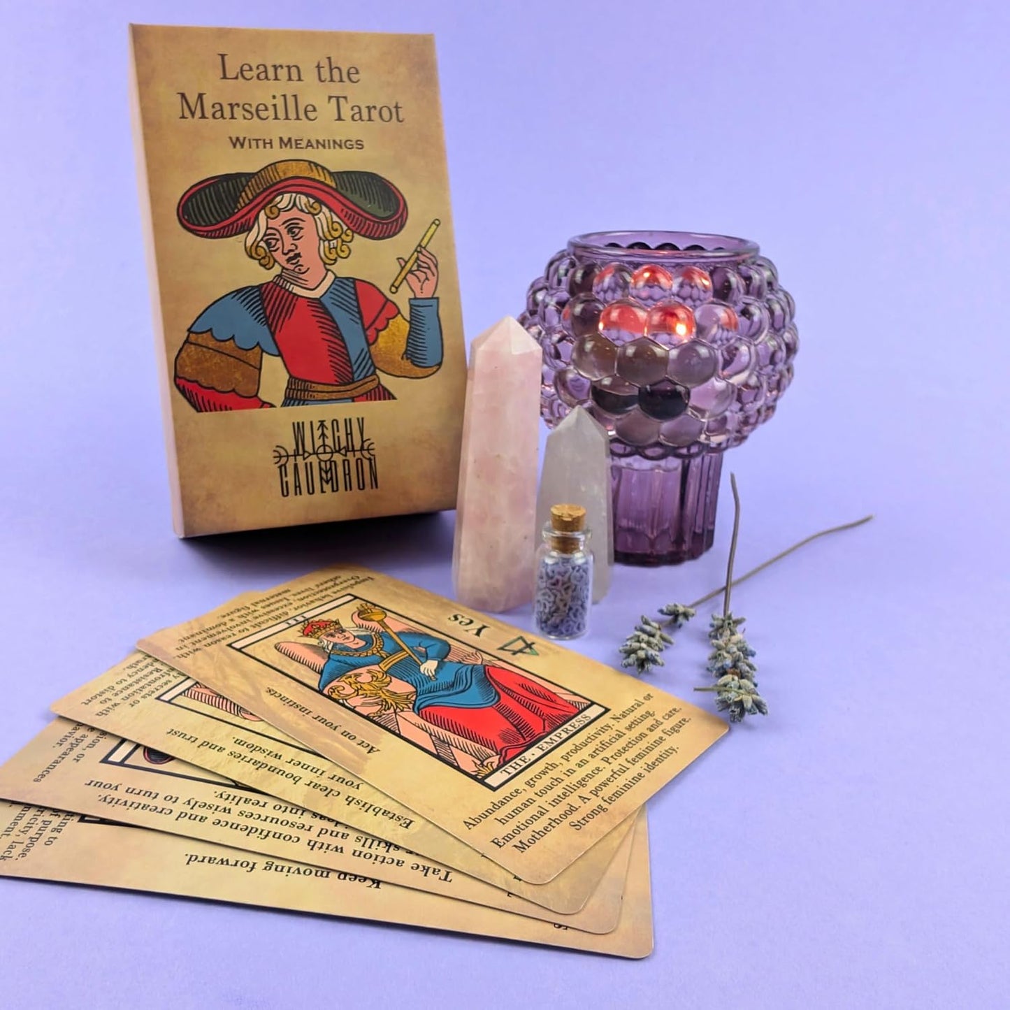 Marseille Tarot Deck with Meanings – English Edition - In Use