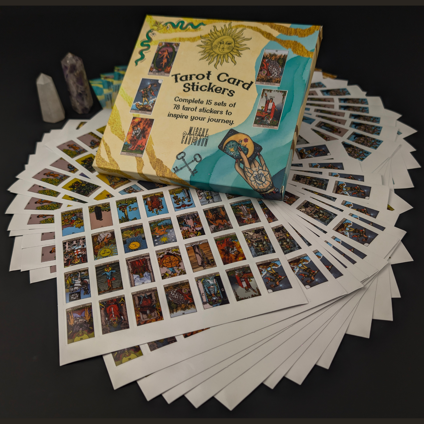 Rider Waite Tarot Stickers - Card Stickers for Journaling
