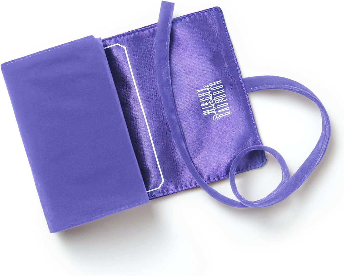 Tarot Wrap : Luxueux Porte-Cartes en Velours et Satin : Noir