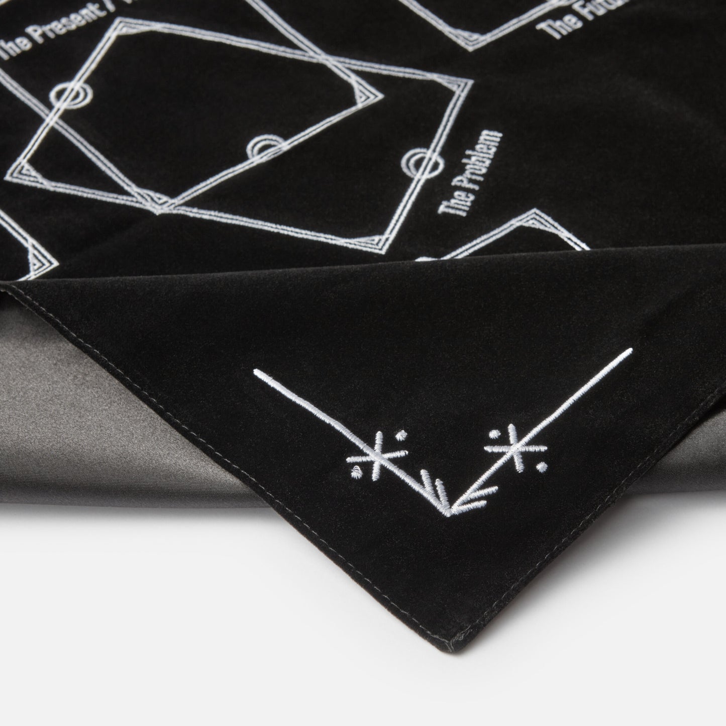Nappe de divination de Tarot de chaudron de sorcière pour la lecture