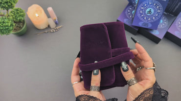 Tarot Wrap with 3 Tarot Spreads (Purple / Black)