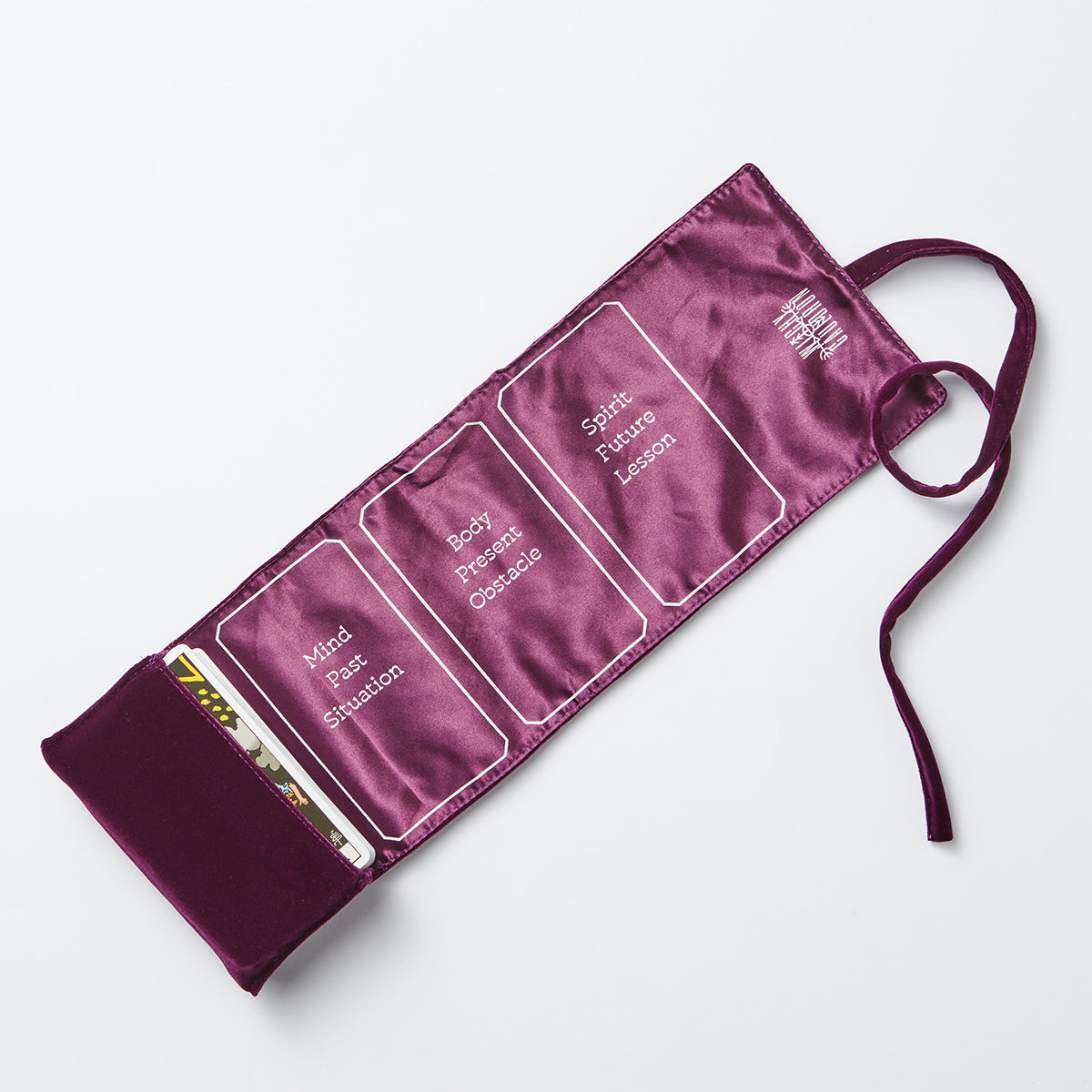 Tarot Wrap with 3 Tarot Spreads (Purple / Black)