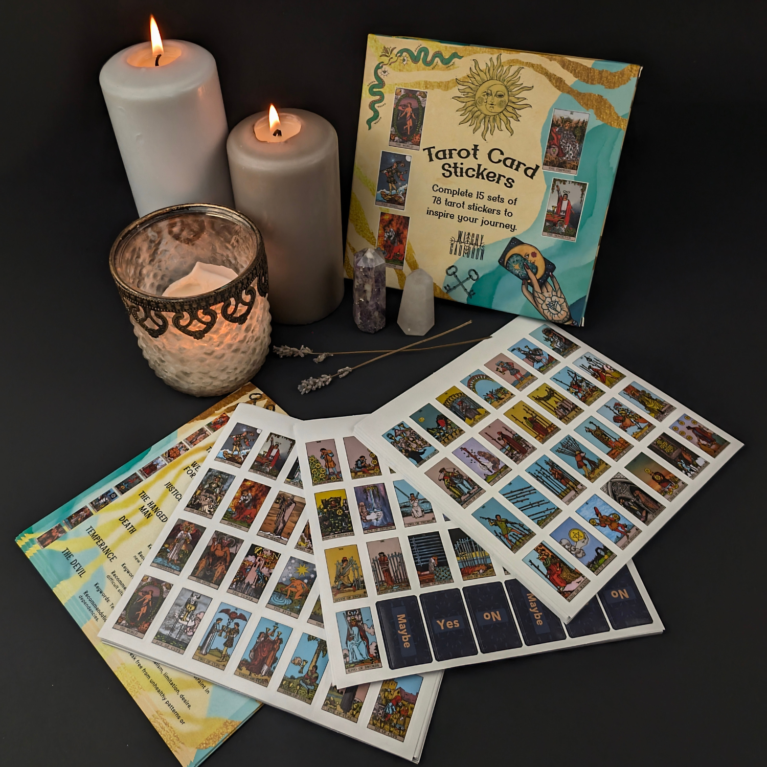 Rider Waite Tarot Stickers - Card Stickers for Journaling