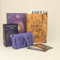 English Tarot Learning Set for Beginners (Tarot, Lavender Wrap, Journal)