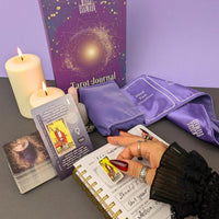 English Tarot Learning Set for Beginners (Tarot, Lavender Wrap, Journal)