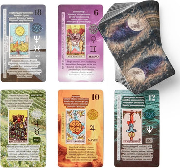 Mint Wrap and Tarot Cards for Beginners with Meanings on Them