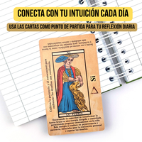 Baraja de Tarot de Marsella en Español | Baraja de Tarot Ilustrada para Principiantes con Significados para una Fácil Interpretación