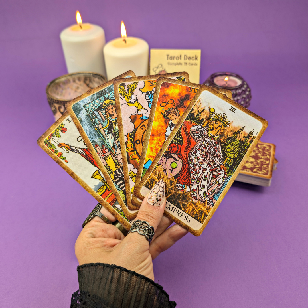 Classic Rider Waite Tarot Cards Deck with Guidebook – Witchy Cauldron Classic Tarot Deck