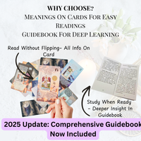 English Tarot Learning Set for Beginners (Tarot, Lavender Wrap, Journal)