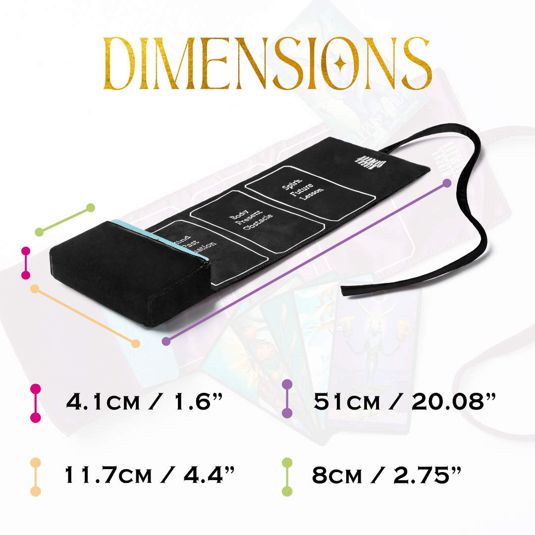 Aprendiendo tarot con envoltorio negro | Baraja didáctica de cartas del tarot con bolsa negra 