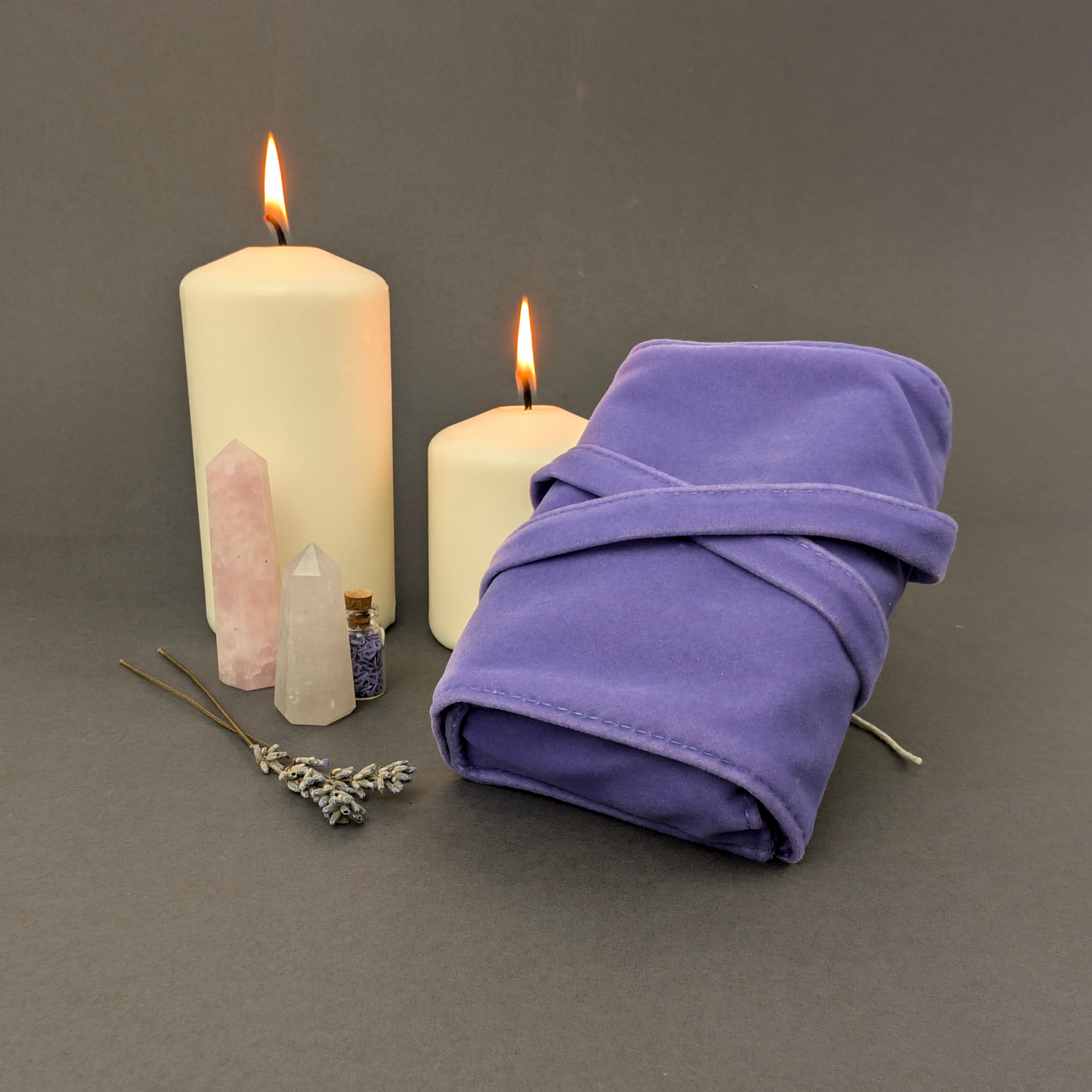 Chaudron de sorcière de stockage de satin de Tarot | Enveloppement à la lavande