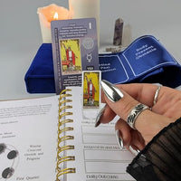 Tarot Learning Set for Beginners – Cards, Wrap & Journal - Lifestyle Shot