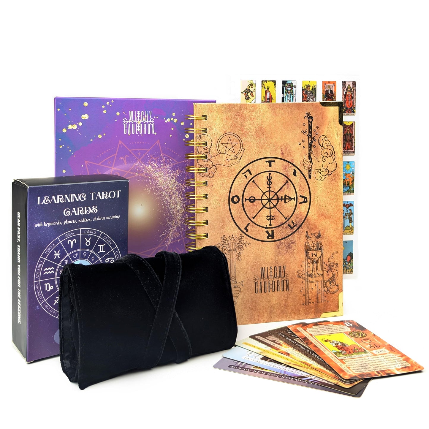 Black Wrap and Beginner Tarot Cards with Meanings – Complete Set