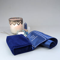 Tarot Wrap : Luxueux Porte-Cartes en Velours et Satin : Noir 