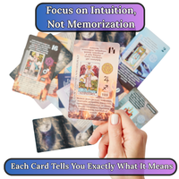 Tarot Learning Set for Beginners – Cards, Wrap & Journal