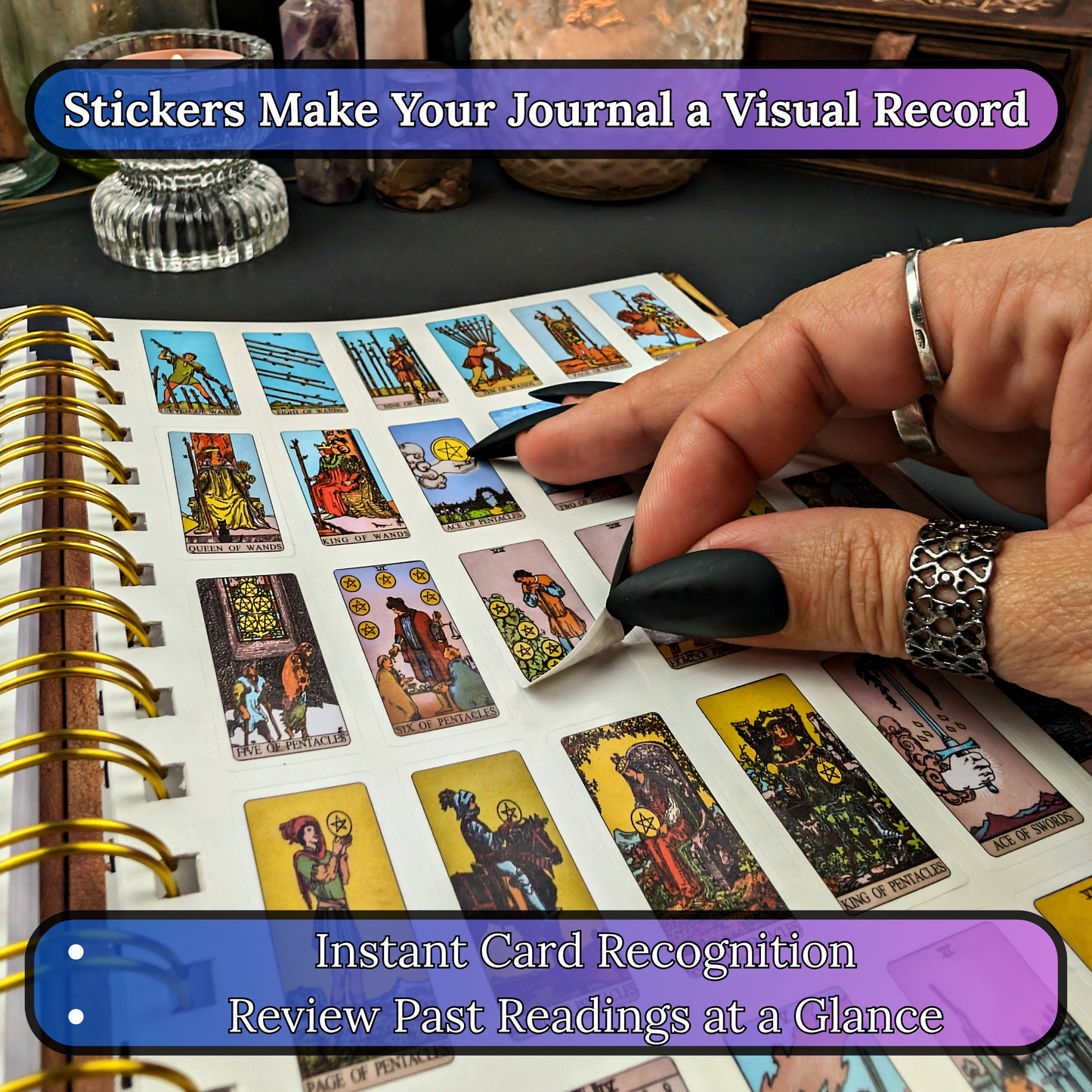 Tarot Learning Set for Beginners – Cards, Wrap & Journal