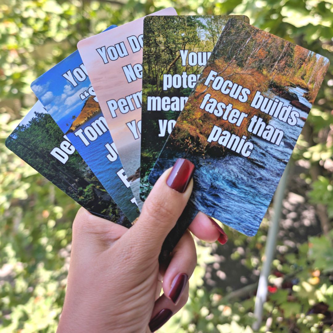 Not Sorry Affirmation Cards – 60 Motivational Cards Deck