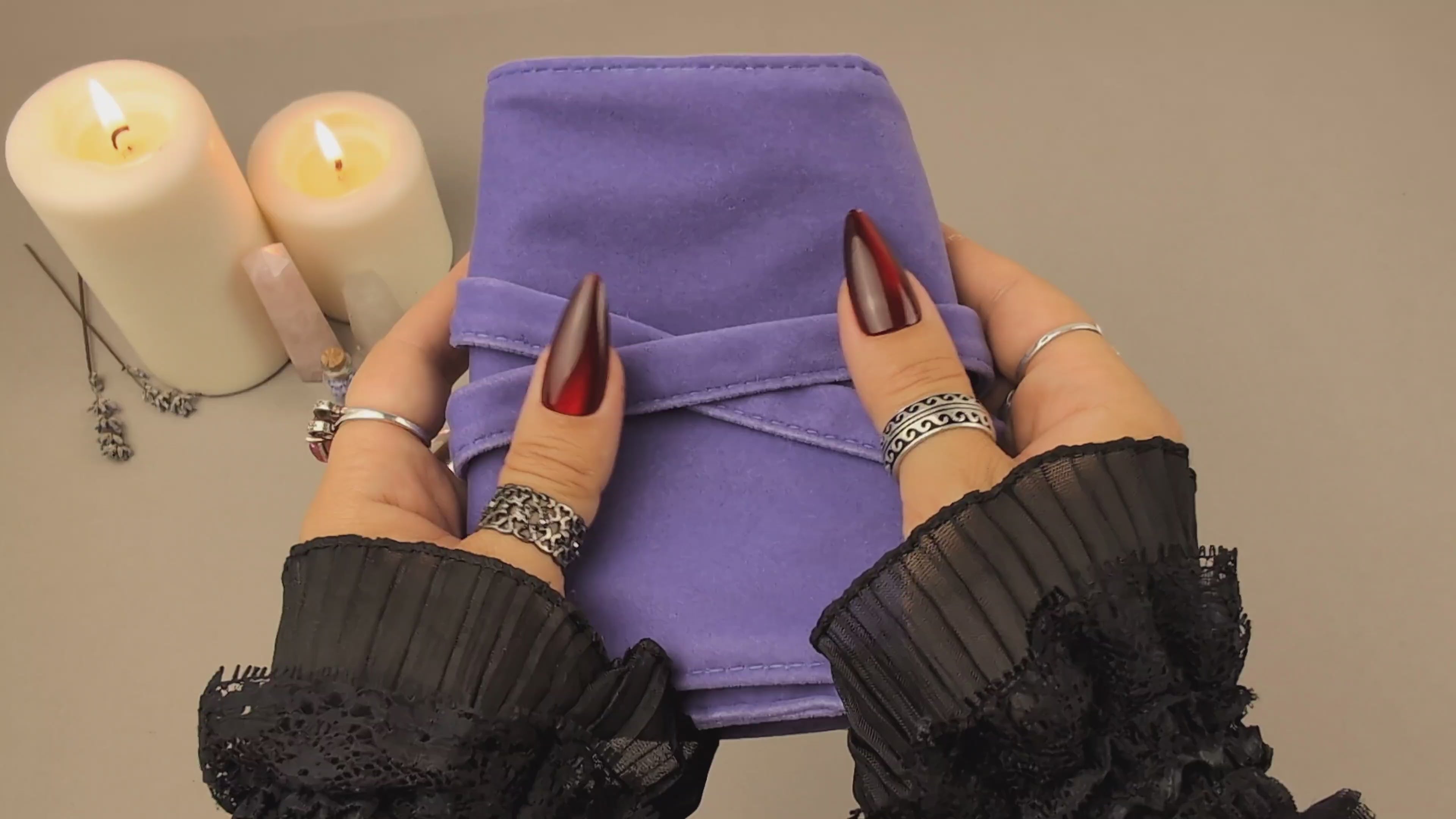 Lavender Wrap with 3 Tarot Spreads – Witchy Cauldron