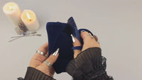 Tarot Wrap : Luxueux Porte-Cartes en Velours et Satin : Noir 