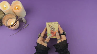 Pocket Rider Waite Oracle Set with Guidebook - Witchy Cauldron Travel Tarot for Beginners